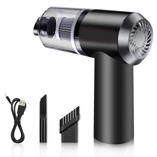 Автомобільний пилосос 120 Вт + 2 насадки, Vacuum cleaner, Чорний / Ручний акумуляторний пилосос для авто