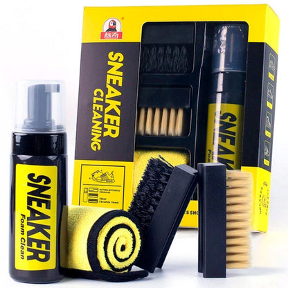 Набір для догляду за взуттям / Професійний набір для чищення кросівок та кед / Засіб для догляду за взуттям