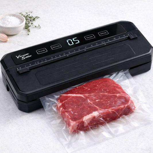 Вакуумний пакувальник продуктів, сенсорний, від мережі / Домашній вакууматор для продуктів / Вакууматор для м'яса